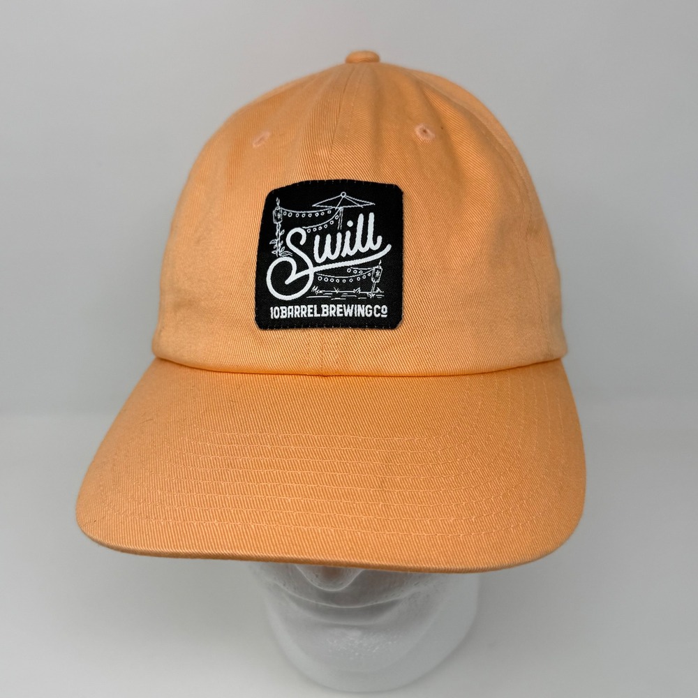 10 Barrel Brewing Swill Beer Peach Orange Cotton Strapback Dad Hat Cap
